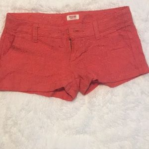 Mossimo Coral Lace Shorts